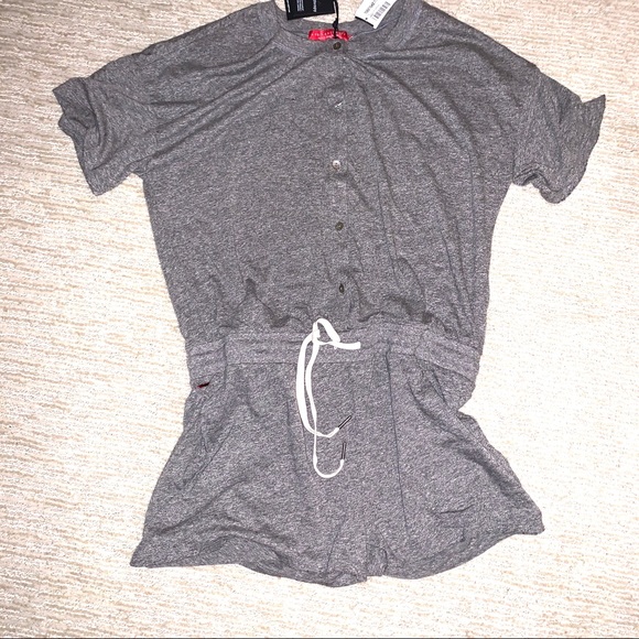 NWT N:Philanthropy Finn Romper, Heather Grey - Picture 5 of 9